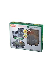 Конструктор 3D Action Pazzle Джип XL зеленый (D029333) (48 дет.) (6+) (коробка)