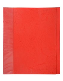 Папка с металлическим прижимом «Премьер», А4, до 150 л., красная, Expert Complete