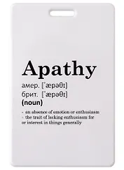 Чехол для карточек вертикальный Apathy (словарь)