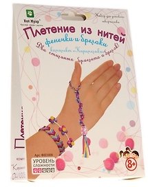 Плетение из нитей Фенечки и брелоки Комплект Карамельки (ФН1008) (8+) (коробка)