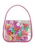 Бусины в сумочке с леской, бабочки (11-08431-14)