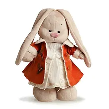 Мягкая игрушка Зайка Ми в дубленке и белом платье (32 см) (StM-035)