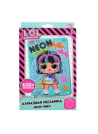 Алмазная мозаика LOL Neon Vibes (10х15) (стилус, тарелочка, мольберт) (LA0010)