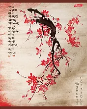 Тетрадь 48л кл. "Иероглифы" тиснение, ассорти, Hatber