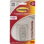 Система крепления ЗМ Command Крючок  металлик, легкоудаляемый малый 1 шт