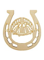 Фигурка для декупажа Подкова Колокольчики (141502) (145х155мм) (Игрушка из дерева)