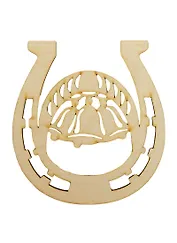 Фигурка для декупажа Подкова Колокольчики (141502) (145х155мм) (Игрушка из дерева)