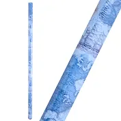 Бумага упаковочная 70*100см "Синяя карта мира на голубом" глянц., инд.уп.