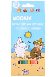 Карандаши цветные «Муми-тролли», Academy Style, 12 цветов