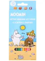 Карандаши цветные "Муми-тролли", 12 цветов