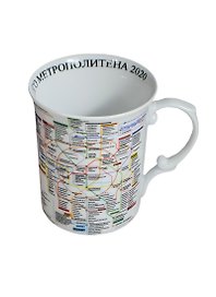 Кружка Схема московского метро 2020 г. в подарочной упаковке (500мл) (85-1277)