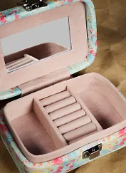 Шкатулка для драгоценностей с зеркалом Девочка (13х9х5) кожзам (6711013)