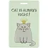 Чехол для карточек Cat is always richt! (котик с короной) (глиттер) (ДГ2020-253) - 0