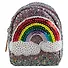 Сумочка-рюкзачок на молнии с блестками Радуга (10см) (ПВХ бокс) - 0