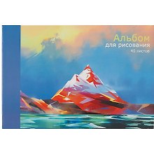 Альбом для рисования «Пейзаж» Listoff А4, 40 листов, склейка
