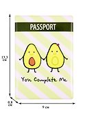 Обложка на паспорт «Авокадо. You complete me» - 1