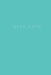 Mint Note. Стильный блокнот с "мятными" страницами