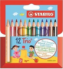 Карандаши цветные «Trio», STABILO, 12 цветов
