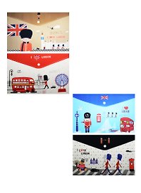 Папка -конверт «London» А4 на кнопке, в ассортименте