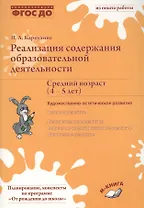 Реализация содержания образовательной деятельности Сред. возр. (4-5 лет) Худ.-эстет. разв. (м) Карпу