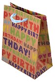 Пакет А5 23*18*10 "Happy Birthday to you" нейтр., бум.мат - 2