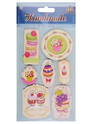 Наклейки бумажные, Сладости 124