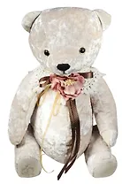 Игрушка мягкая Budi Basa, мягконабивная Медведь БернАрт-белый 30см