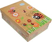 Коробка подарочная "Божья коровка" 18*12*7см