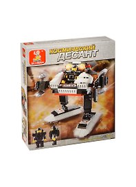 Конструктор пластмас. Космич. десант Робот Охотник (M38-B0336A) (108дет.) (Sluban) (6+) (коробка)