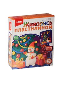 Пк-048 Живопись пластилином Елочка (LORI) (набор д/творч.) (7+)