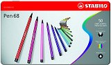 Фломастеры профессиональные "Pen 68", 50 цв., STABILO