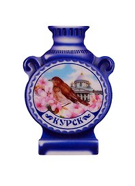 Магнит с самоваром «Курск. Знаменский собор. Соловьи» 5,7 x 8 см   3546967