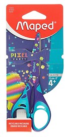 Ножницы детские «Pixel Party» Maped, 130 мм, симметричные, с прорезиненными кольцами ручек, нержавеющая сталь
