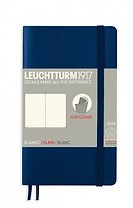 Записная книжка A6, 61 лист, нелинованная "Classic", мягкая обложка, синий неви, Leuchtturm1917