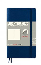 Записная книжка «Classic» А6, 61 листов, нелинованная, синий неви, Leuchtturm1917