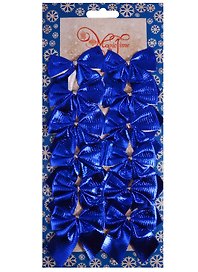 Украшение елочное Бантики (12шт) (5х5см)