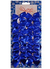 Украшение елочное Бантики (12шт) (5х5см)