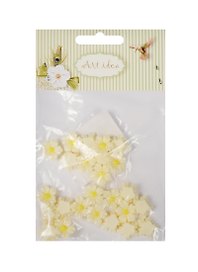 Цветок гибискус (В908) в пакете 25 шт,  молочный (11-08631-107)