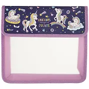 Папка для тетрадей А5 "Милые единорожки" липучка, Оникс