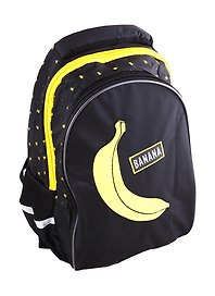 Рюкзак школьный «Banana», 2 отделения, 3 кармана, 40 см, полиэстер, Hatber