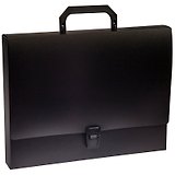 Папка-портфель, 1 отделение OfficeSpace, 32*29*3см, 600мкм, черный F01P1_10261
