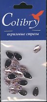 Стразы акриловые Colibry 17 (W6-10) (каплевидные) (6х10 мм) (упаковка)