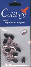 Стразы акриловые Colibry 17 (W6-10) (каплевидные) (6х10 мм) (упаковка)