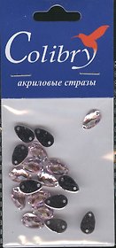 Стразы акриловые Colibry 17 (W6-10) (каплевидные) (6х10 мм) (упаковка)