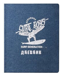 Дневник (170*215мм), 48л. InFolio/Инфолио Study Surf" для старших классов, интегральный переплет N1037"