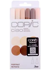 Набор маркеров Copic Ciao телесные цвета, 6 цветов