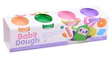 Тесто для лепки "BabyDough". Набор 4 цвета (персиковый, зеленый, нежно-розовый, фиолетовый)
