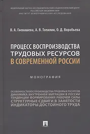 Процесс воспроизводства трудовых ресурсов в современной России. Монография