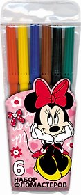 Фломастеры 06цв "Miss Minnie", Disney