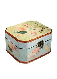 Шкатулка с замком МДФ Гортензия (17*13,5*10,3) (40159)